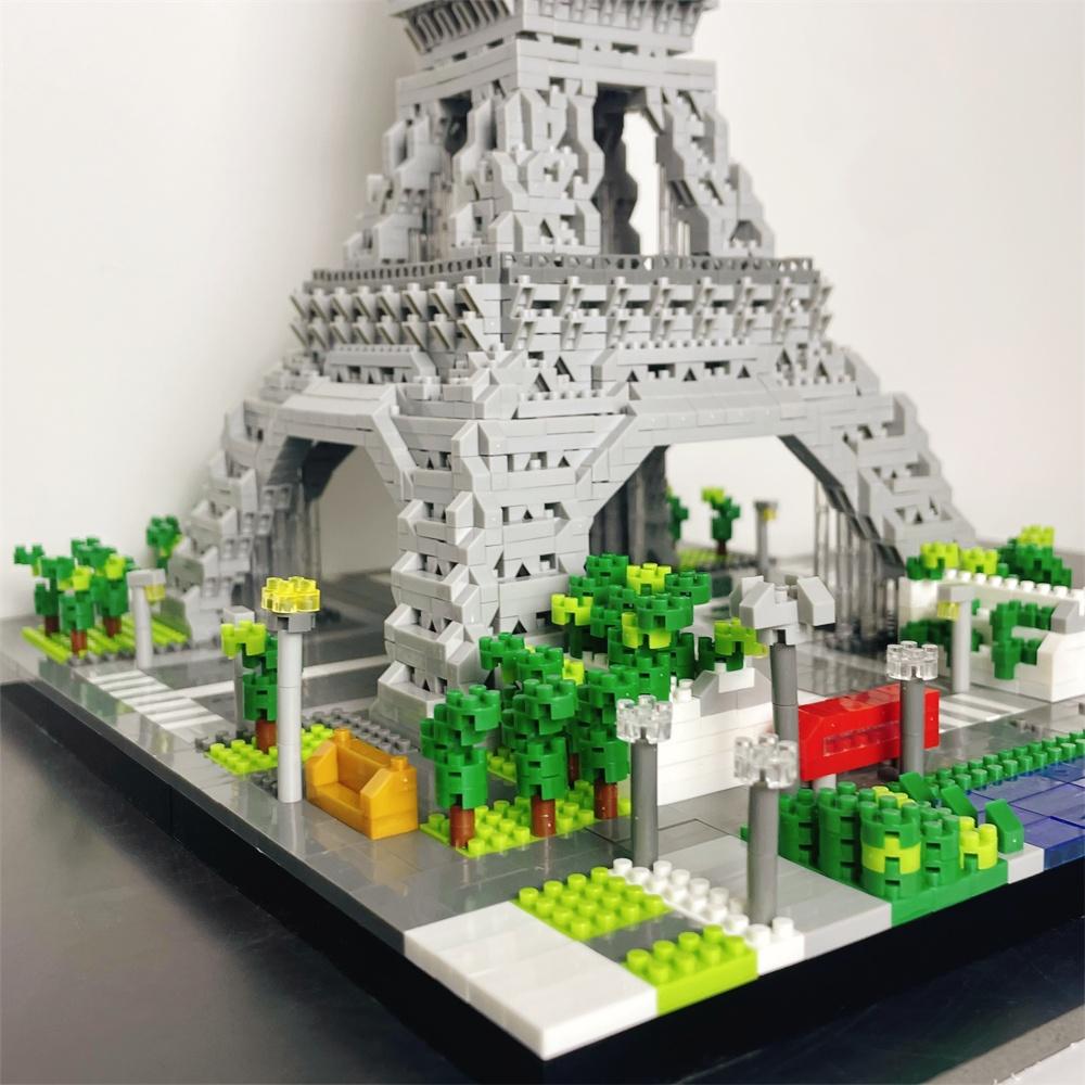 Knew Built 3 Größenwahl Paris Eiffelturm Mikro Mini Bausteine Spielzeug Frankreichs Stolz Sammlerstück Dekoration und Geschenk-Würdig