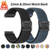 Braided Strap For Amazfit Bip Max/6/5/balance 3/Active 2/GTS 4 Mini Bracelet Correa Series Parachute 20mm 22mm Watch Band