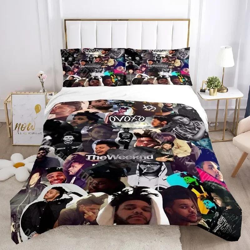Singer The Weeknd Duvet Cover Set The Weeknd Boys Bedding Set Bedclothes Girls Teens Quilt Cover Bed Linen Set