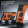 KEYSION Magnetic Phone Case for TECNO Spark Go 2 Slide Camera Protection Upright Kickstand Shockproof Cover for Infinix Smart 10