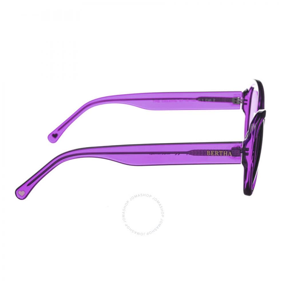 Bertha Ladies Purple Oval Sunglasses Brsit102 2