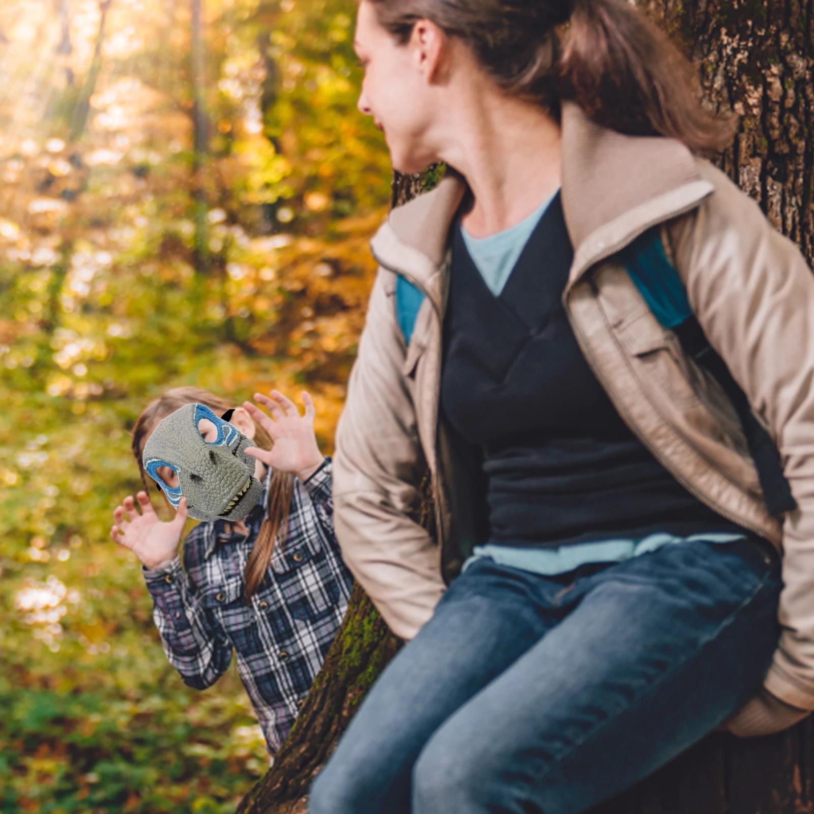 Маска мира динозавров с открывающейся челюстью — фото 5