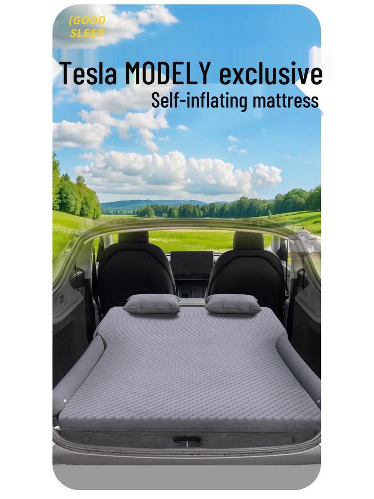 Tesla Model Y Trunk Mattress: Refresh Edition Inflatable Car Bed & Sleeping Pad