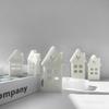 House Shape Candle Mold Heart Resin Mold for Candle Gypsum Ornament Silicone Mould Home Decorations Valentines Day Gift