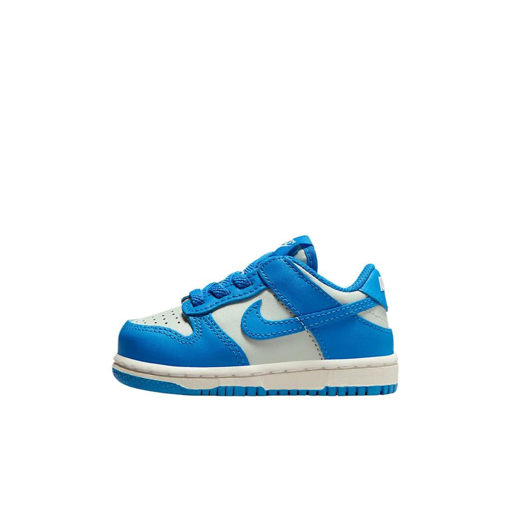 Nike Dunk Leather Low Comfortable Versatile Simple Fashion Walking Shoes Baby Sneaker Blue FB9107-004