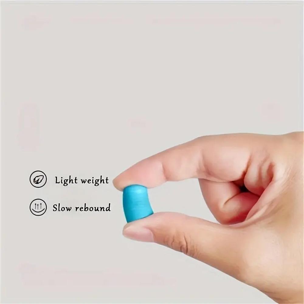1/2Pairs Sponge Earplugs for Deep Sleep Reusable Noise Reduction Ear Plug for Travel Study Dorms Nap Comfortable Rebound Earplug