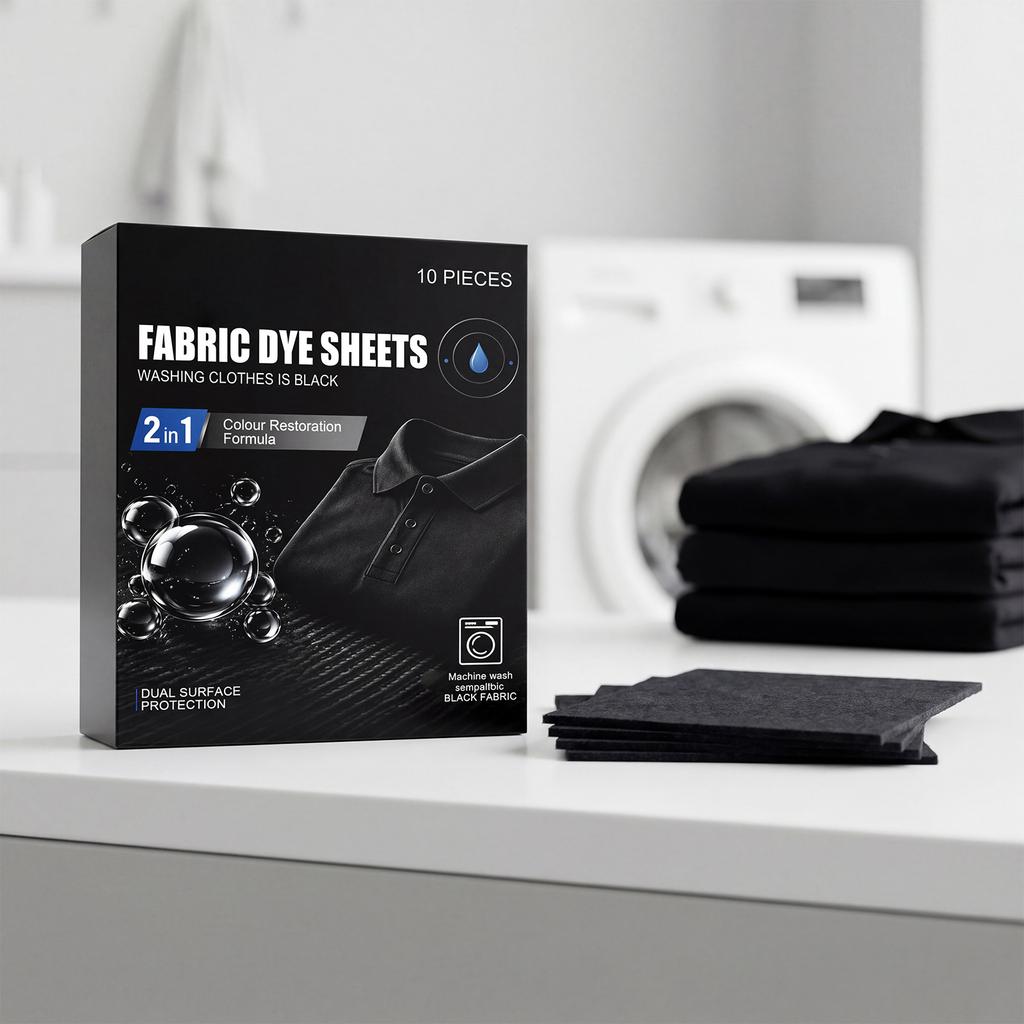 jAKEHOE Black Sheets for Clothes - Fabric for Dark Clothing, 12 Pack