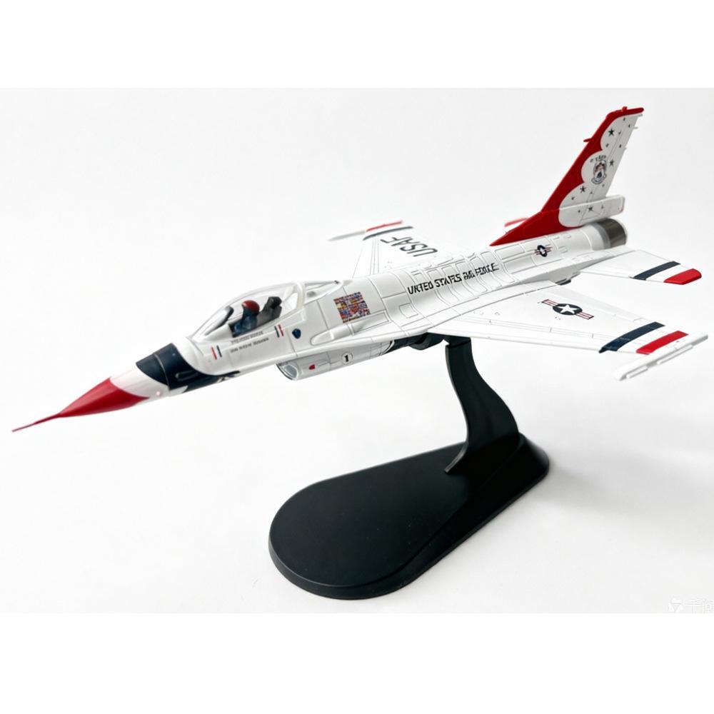 1/72 Scale US F-16C Thunderbirds Aerobatic Team Alloy Model Ornament