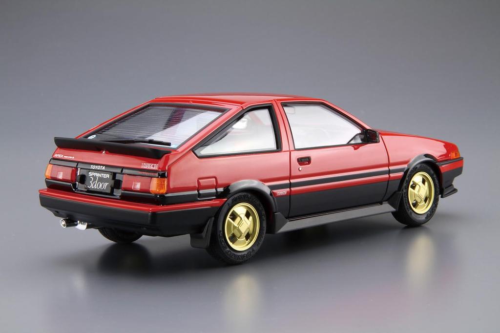 Aoshima Bunka Kyozai The Model Car 86 Toyota AE86 Sprinter Trueno Plastic Model Kit Co., Ltd. (AOSHIMA) No. 1/24 GT-APEX '84