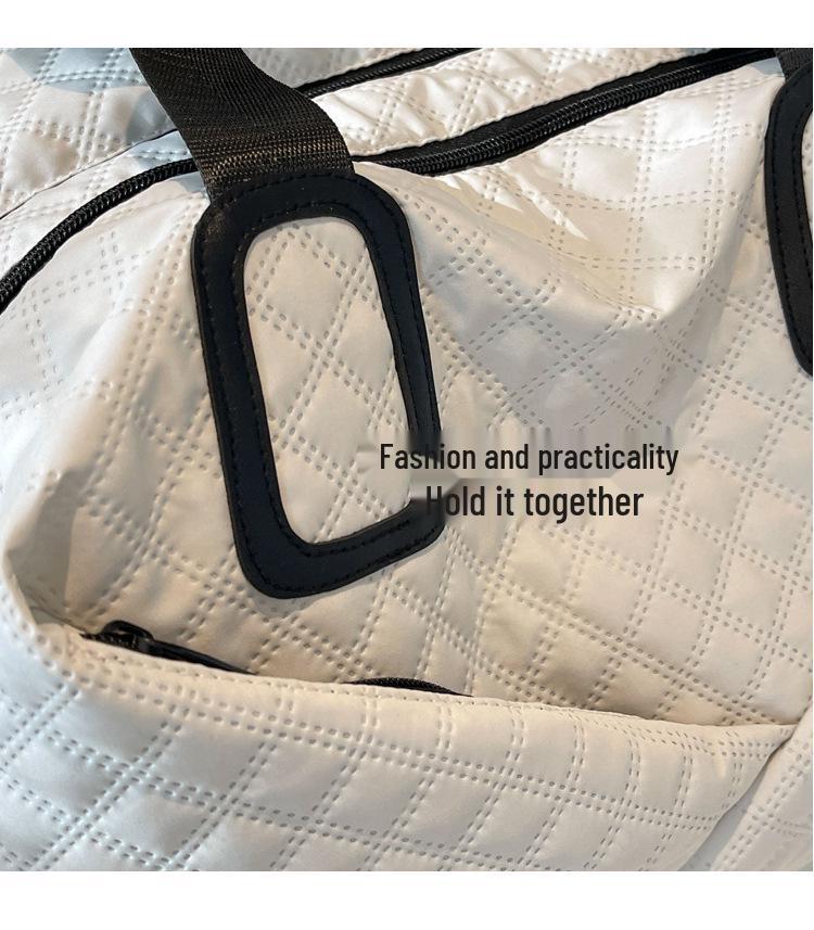 Women's Portable Cross-Border Duffel Bag with Wet/Dry Separation for Business Trips, Sports, Yoga, and Gym.