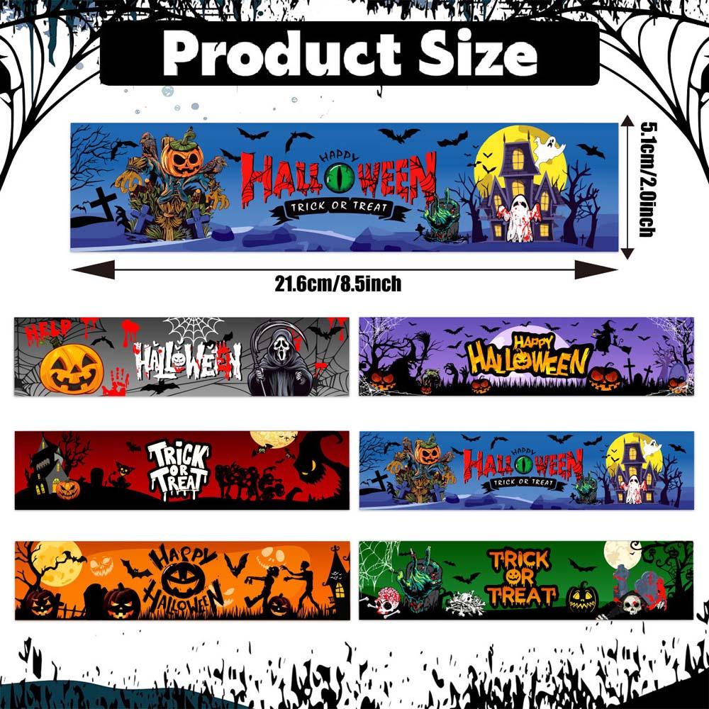Skull Halloween Water Bottle Labels Bone Halloween Party Supplies  Household