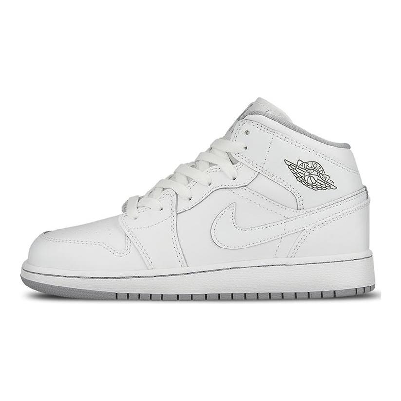 Jordan 1 Retro Mid GS White Wolf Grey 554725-112
