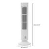 E9 Portable Air Cooler Vertical Bladeless Fan USB Desktop Air Conditioner Table Fan Mini Cooling Tower Kids Fan for Home Office