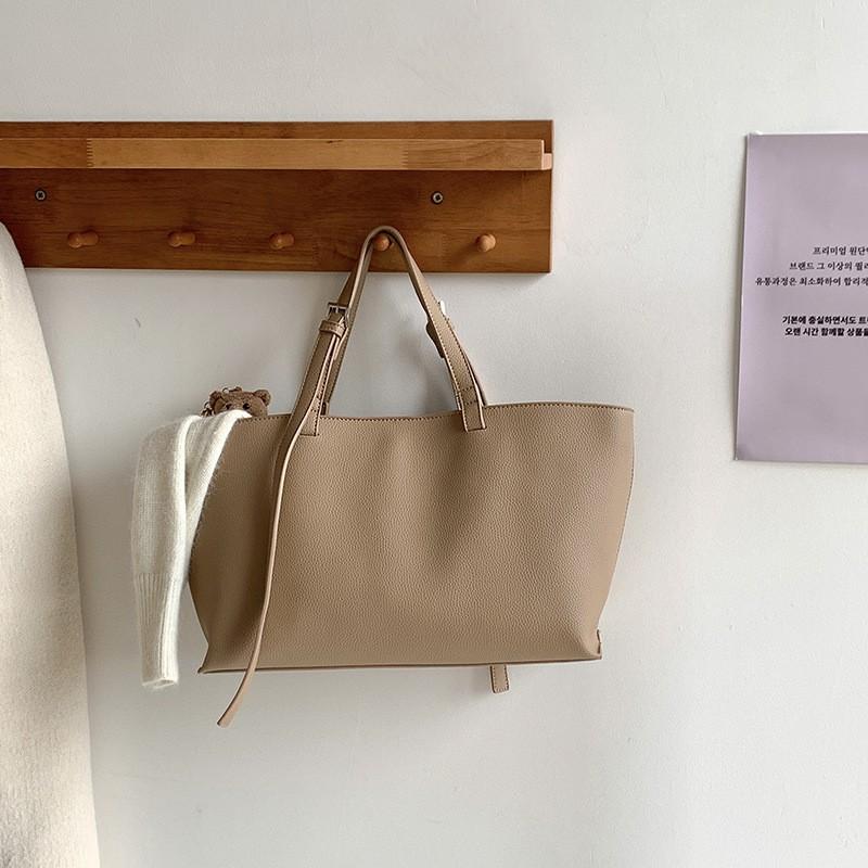 

2025 Korean Style All-matching Bag Large-capacity Women s Tote High-end Design Commuting Handbag хаки