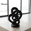 Artistic Shelf Display Piece Modern Abstract Twisted Statue, 3D Printed Infinity Twist Ornament, Minimalist Desktop Decorative Figurine Sculpture for