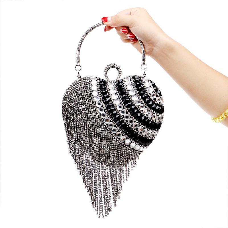 

Женская сумка с бахромой, роскошная вечерняя сумка для банкета и бриллиантов, вечерняя сумка для ночного клуба