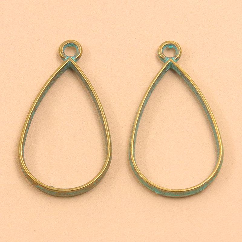 

Emerald Green Alloy Jewelry Accessories: Moon, Round, Heart Pendants and Hollow Frame Charms (14 Models) 1 piece Emerald Green