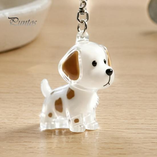 Memory Keepsake for Pet Fur Hair Keychain, Portable Transparent Memorial Pendant, Puppy Shaped Storage Pendant DIY Meaningful Lovers Decorative Charm