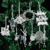 Clear Simulation Acrylic Christmas Pendants Acrylic Transparent Tree Hangings  Holiday Season