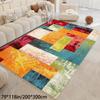 Extra Large Bohemian Geometric Area Rug Heavyweight Crystal Velvet with Non-Slip Dot Backing Machine Washable Soft Carpet