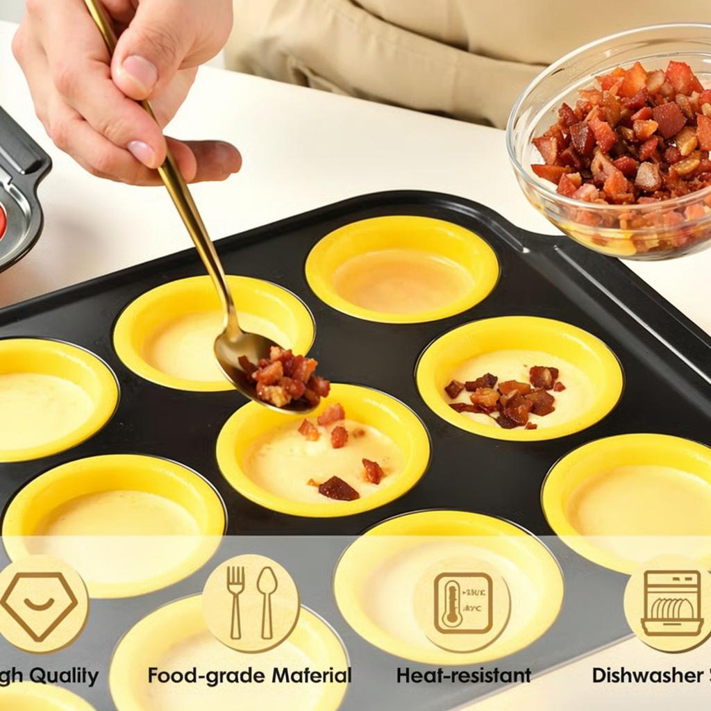 Press Type Easy Demolding Foldable Baking Silicone Cake Mold