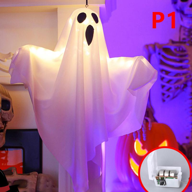 

Хэллоуин вечеринка светодиодный светящийся призрак дома в помещении и на открытом воздухе украшения принадлежности 2024 дом с привидениями бар подвесной ужас реквизит с огнями