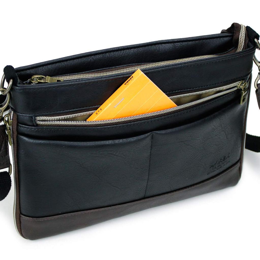 Mini Shoulder Bag Sacoche 2WAY Larga AX2030 Black [Avirex]