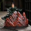 1pc,Creative Resin Handicrafts Christmas Tree Waterfall Backflow Incense Burner Home Ornament (Without Incense)
