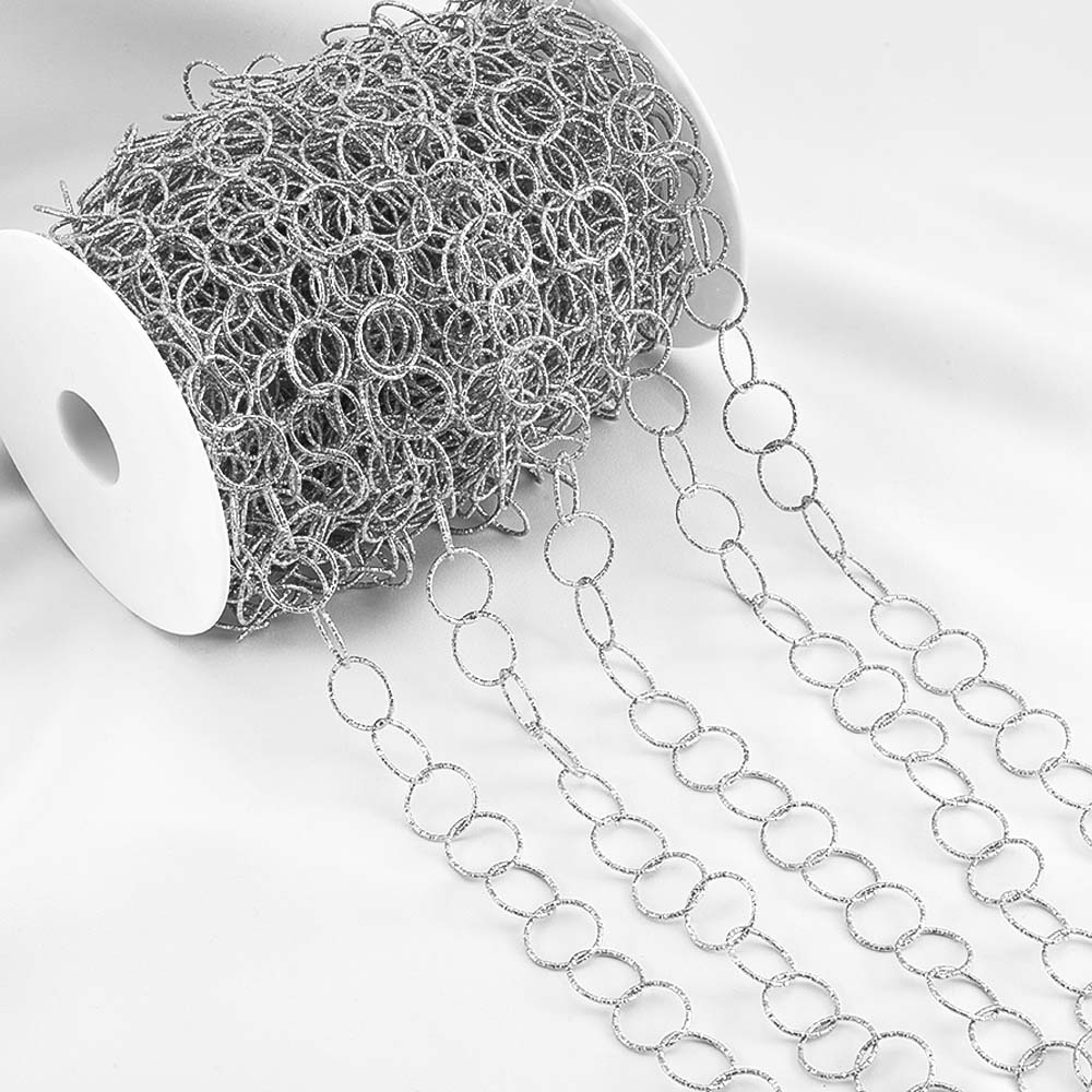 1Meter Stainless Steel Geometry Hollow Round Chain Hip Hop Punk Heart Chain DIY Necklace Bracelet Bag Chains Material Wholesale