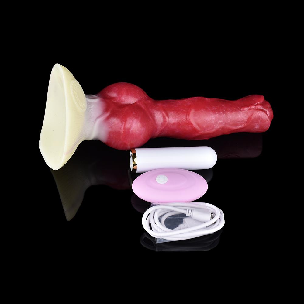 Animal Dog Knot Dildo Wireless Sex Toys For Women Soft Silicone Masturbator G Spot Stimulate Remote Control Adult Goods
