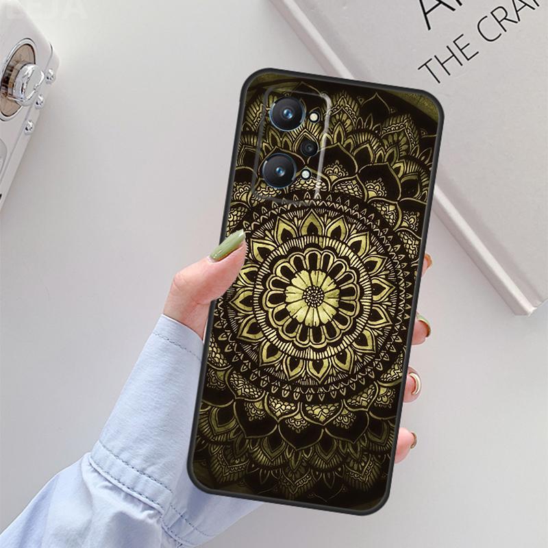 Flowers Mandala Floral For Realme GT 7 Pro GT 6T 6 5 C67 C61 C55 C53 C51 C21Y C25S C75 10 11 12 13 14 Pro Plus Case