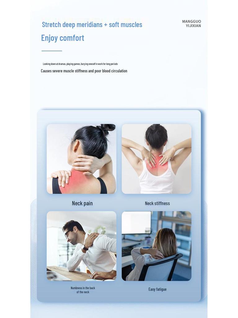 Multi-functional Electric Neck and Shoulder Massager for Home Physiotherapy and Company Gifts
