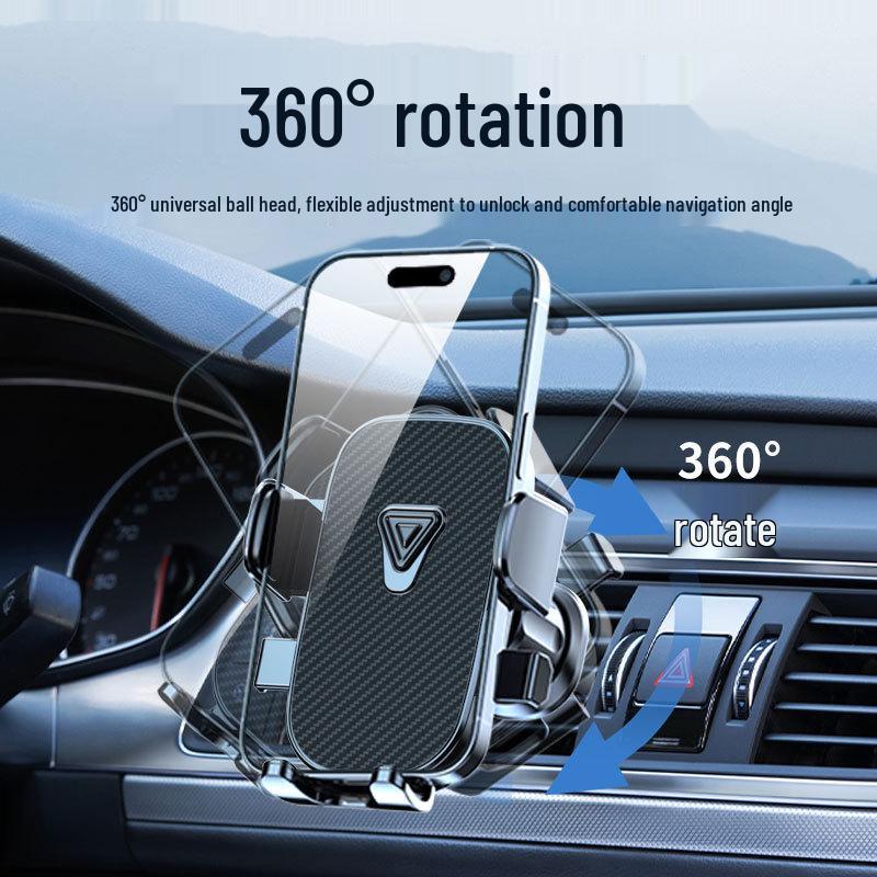 Universal Car Air Vent Phone Mount: Automatic Locking, Multi-Orientation Support