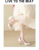HO French Pearl Strap High Heels Women's Summer Style Pointed Fine Heels Fairy Style Sandals Single Shoes 2026