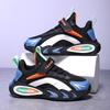 Youth Style Shoes Boys Basketball Shoes Kids Ages 4-16 Breathable Mesh With Rotating Hook-and-Loop Non-Slip Sole Indoor Outdoor Use