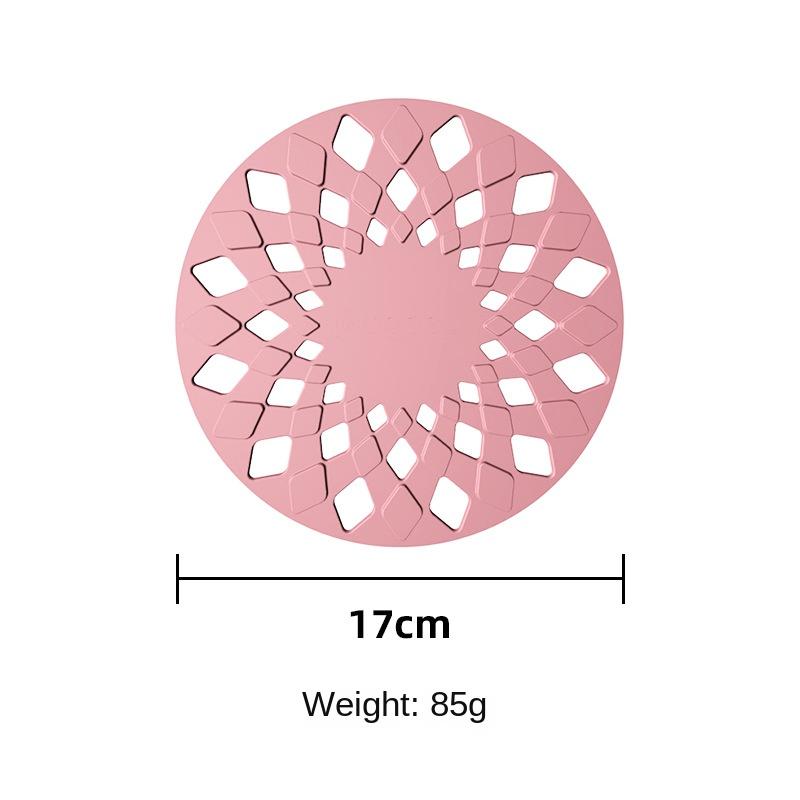 2 Pcs Lines Hollow Placemat Food Serving Table Mat Fletching Remover Vinyl Placemat for Round Table Hollow Out Silicone Placemat Safe Coaster Non-Slip