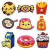 2025 Cute Cartoon Pizza Snack Embroidered Cloth Patches for Kids' Clothes