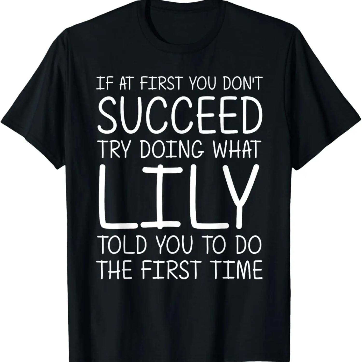 

LILY Gift Name Personalized Birthday Funny Christmas Joke T-Shirt XXXXXL чорний