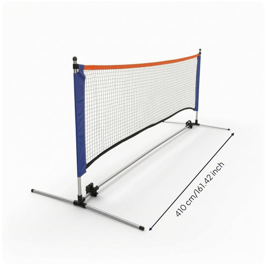Sports Net with Steel Frame Portable Practice Metal Represent Backyard