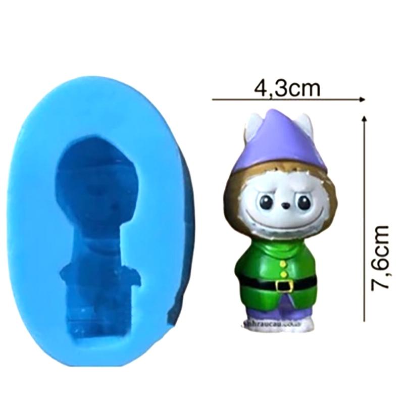 

Лабубу Мастика Украшение для торта Силиконовая форма Форма ручной работы