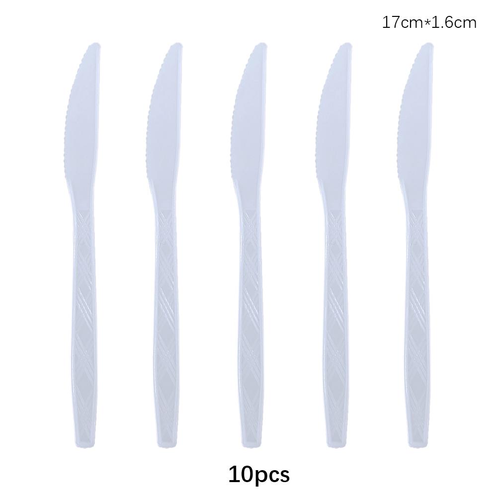 Disposable Knife Fork Spoon Cutlery Set Pink Blue Disposable Tableware Birthday Party Decorations Wedding Baby Shower Supplies