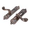 Entry Door Lever with Lock Keys Universal Quiet Aluminum Alloy European Style Door Handle for Home Bedroom