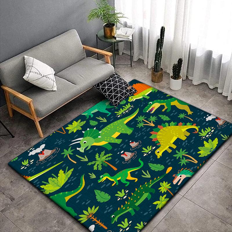

Милый ковер с рисунком динозавра из мультфильма для гостиной, спальни, подарок, украшение дома
