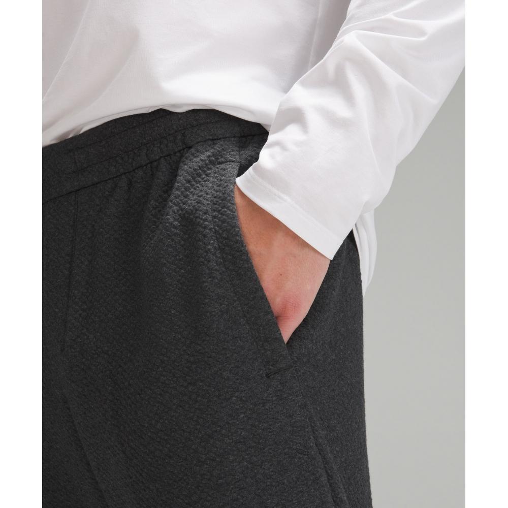 Lululemon Textured Double Knit Cotton Jogger  Regular Heathered Black Black