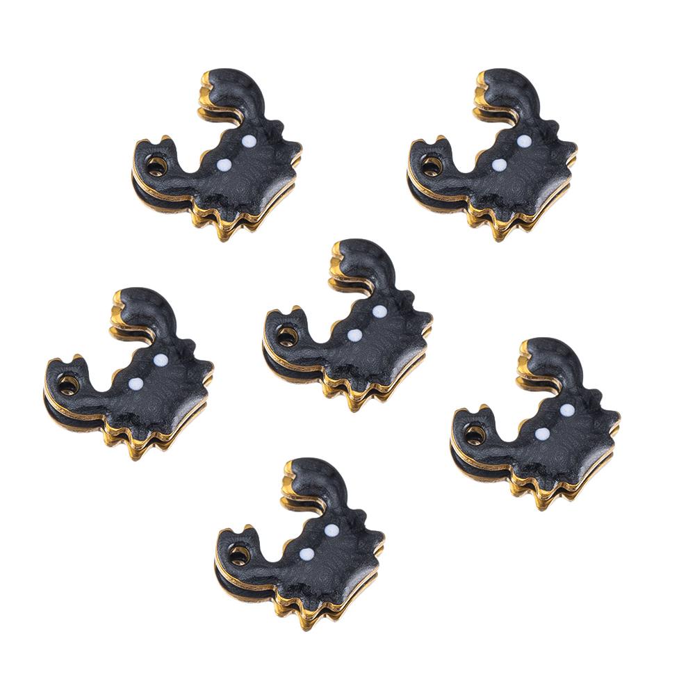 10pcs Stainless Steel Enamel Octopus Seahorse Dolphin Crab Clown fish Charm Bracelet Earring Pendant Base for DIY Jewelry Making