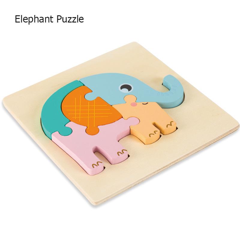 Educational 3D Wooden Puzzle For Toddlers, Wood Jigsaw Puzzles, Montessori Games And Educational Toys