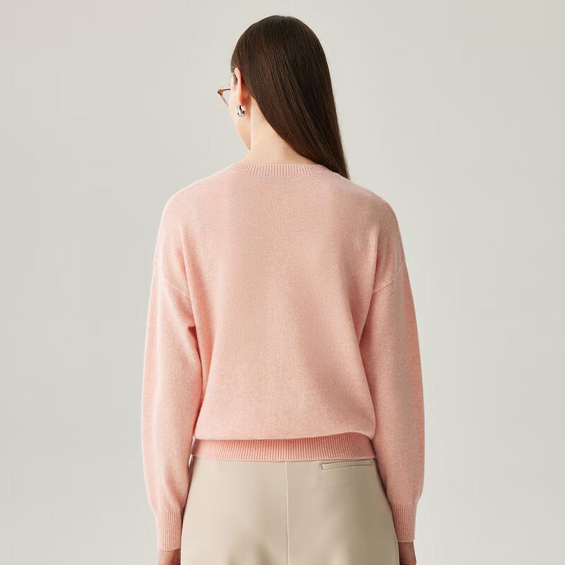 Zhaojun Women's 100% Cashmere Crew Neck Sweater