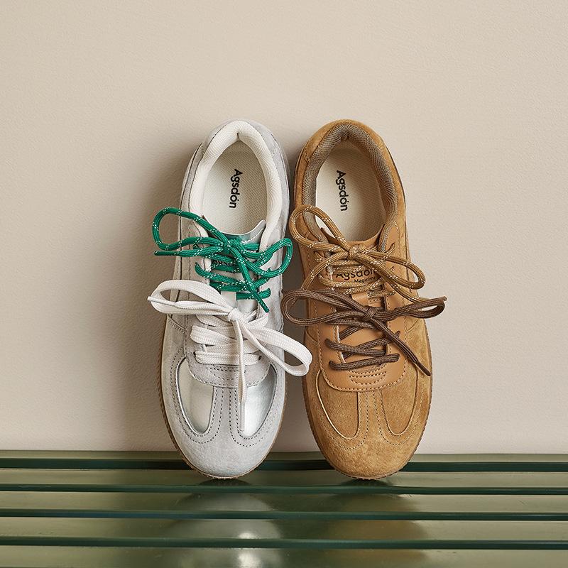 Augustine Retro German Training Shoes Women's 2025 New Autumn Platform Student Board Shoes Casual Sports Forrest Gump Shoes Tide