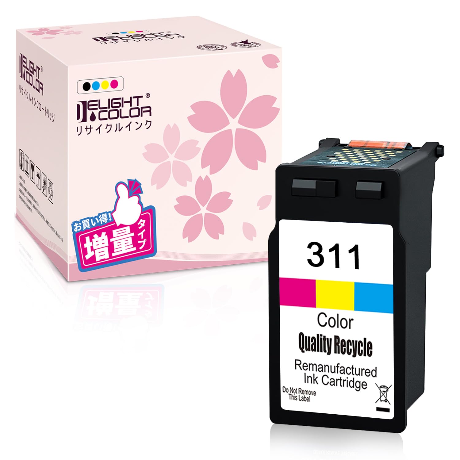 

Delightcolor Remanufactured Ink Cartridge for Canon XL x BC311 311 with Remaining Ink Level Display PIXMA BC-311 (Color) 1, BC-311 [Remanufactured