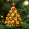 Christmas Acrylic Dog Hanging Decoration Holiday Party Winter Xmas Tree 2D Flat Acrylic Puppy